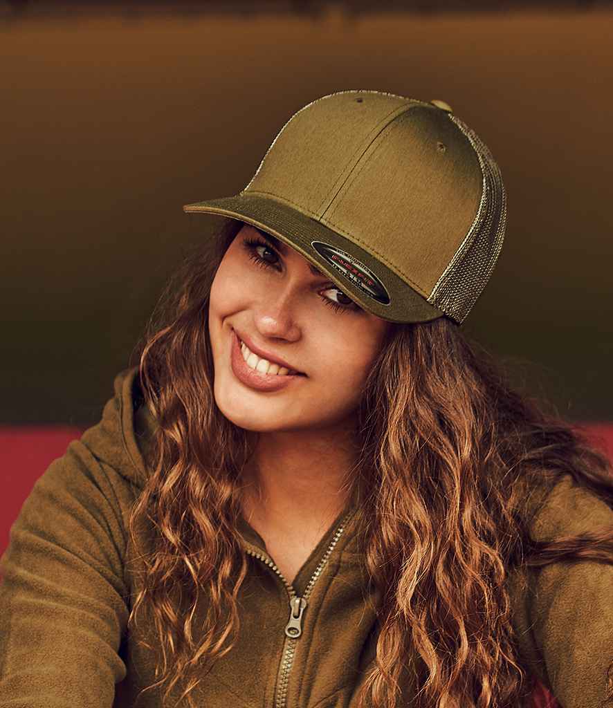 Flexfit retro trucker cap top